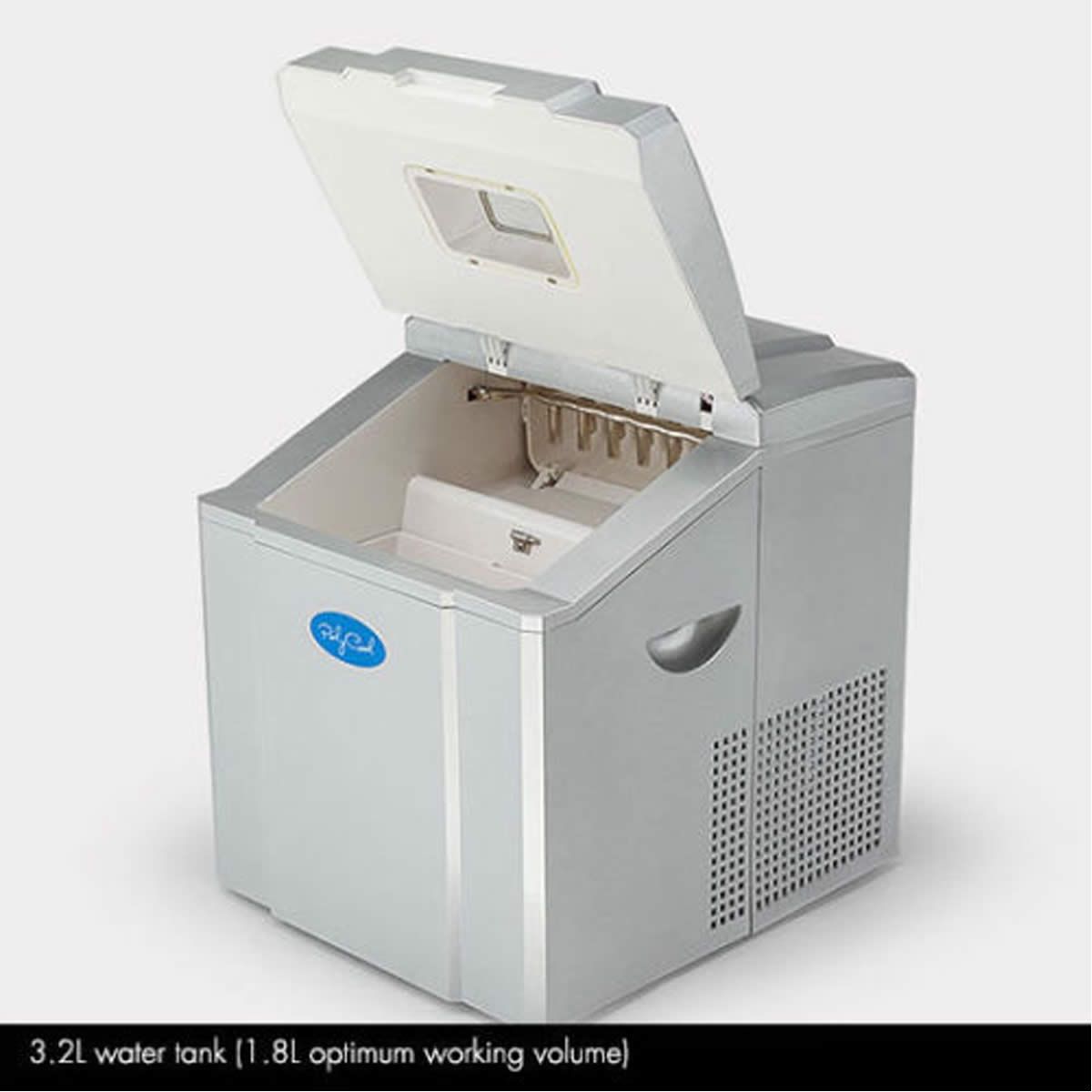 PolyCool Portable Ice Cube Maker 3.2L Silver Crazy Sales