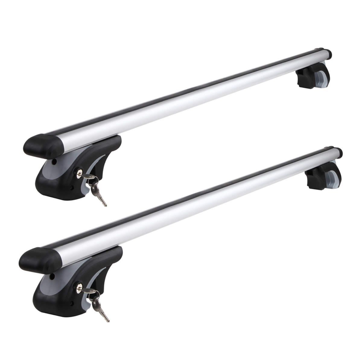 Universal Aluminium Car Roof Rack Cross Bar with Security Lock 1200mm ...
