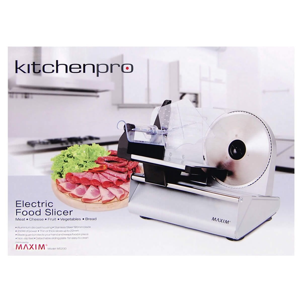 Maxim Kitchenpro 200W Electric Food Slicer Crazy Sales