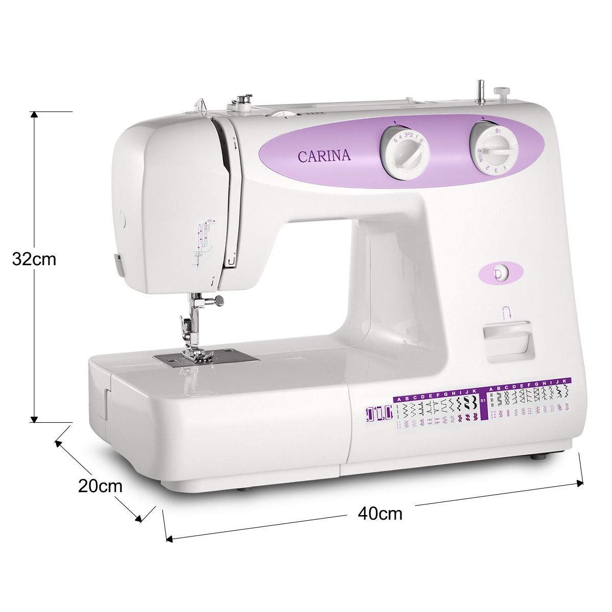CARINA 23Pattern Mini Sewing MachinePurple Crazy Sales