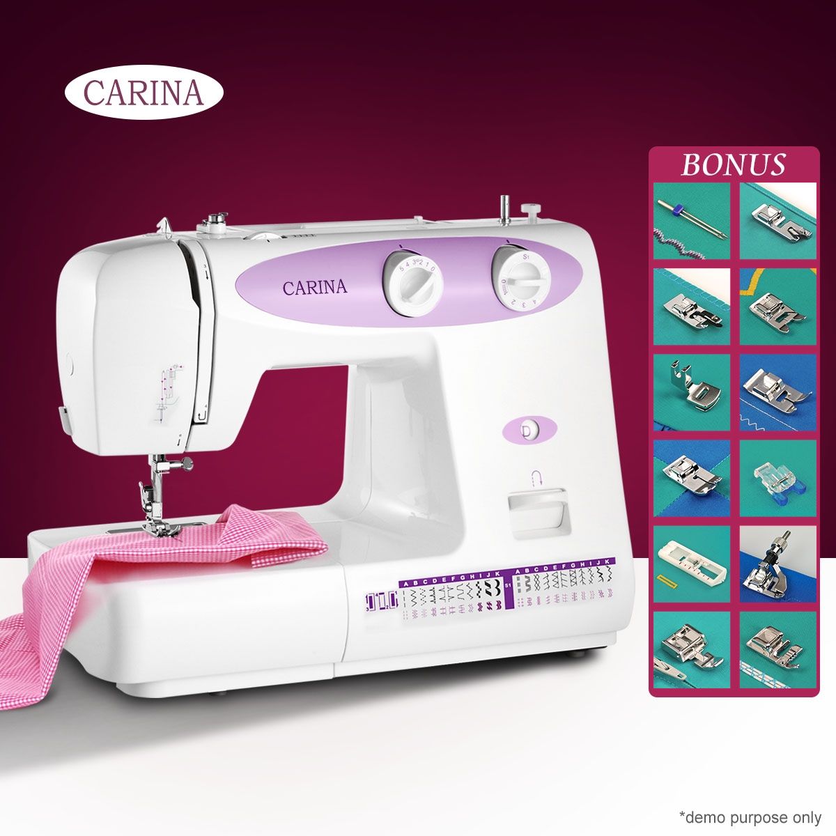 CARINA 23Pattern Mini Sewing MachinePurple