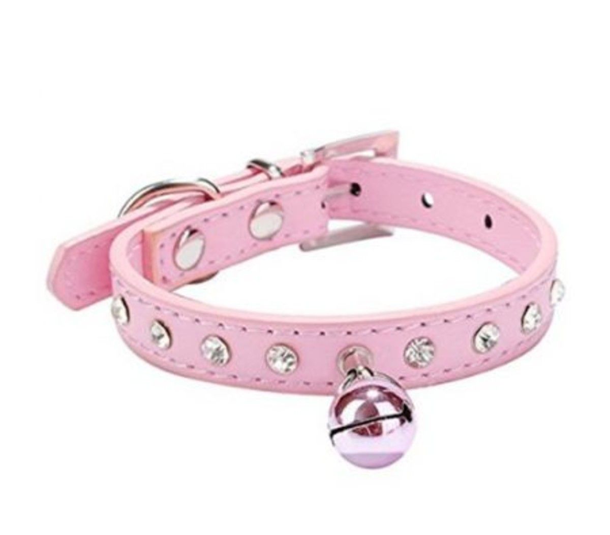 Bell Collars Puppy Dog Cat Safety Accessories Pet Supplies-pink