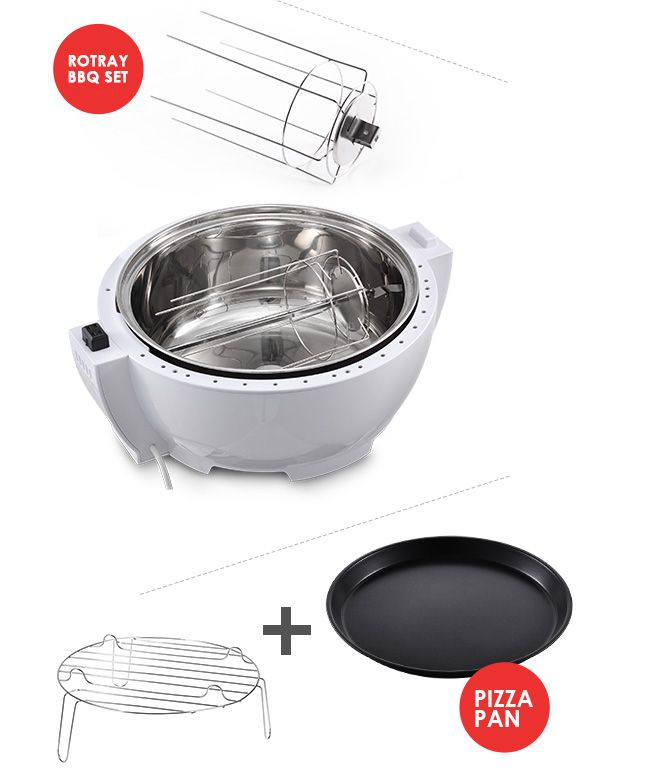 Maxkon UFO Designed MultiPurpose Healthy Air Fryer Oven Cooker Crazy