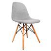 Set of 2 Dining Chairs Fabric - Grey