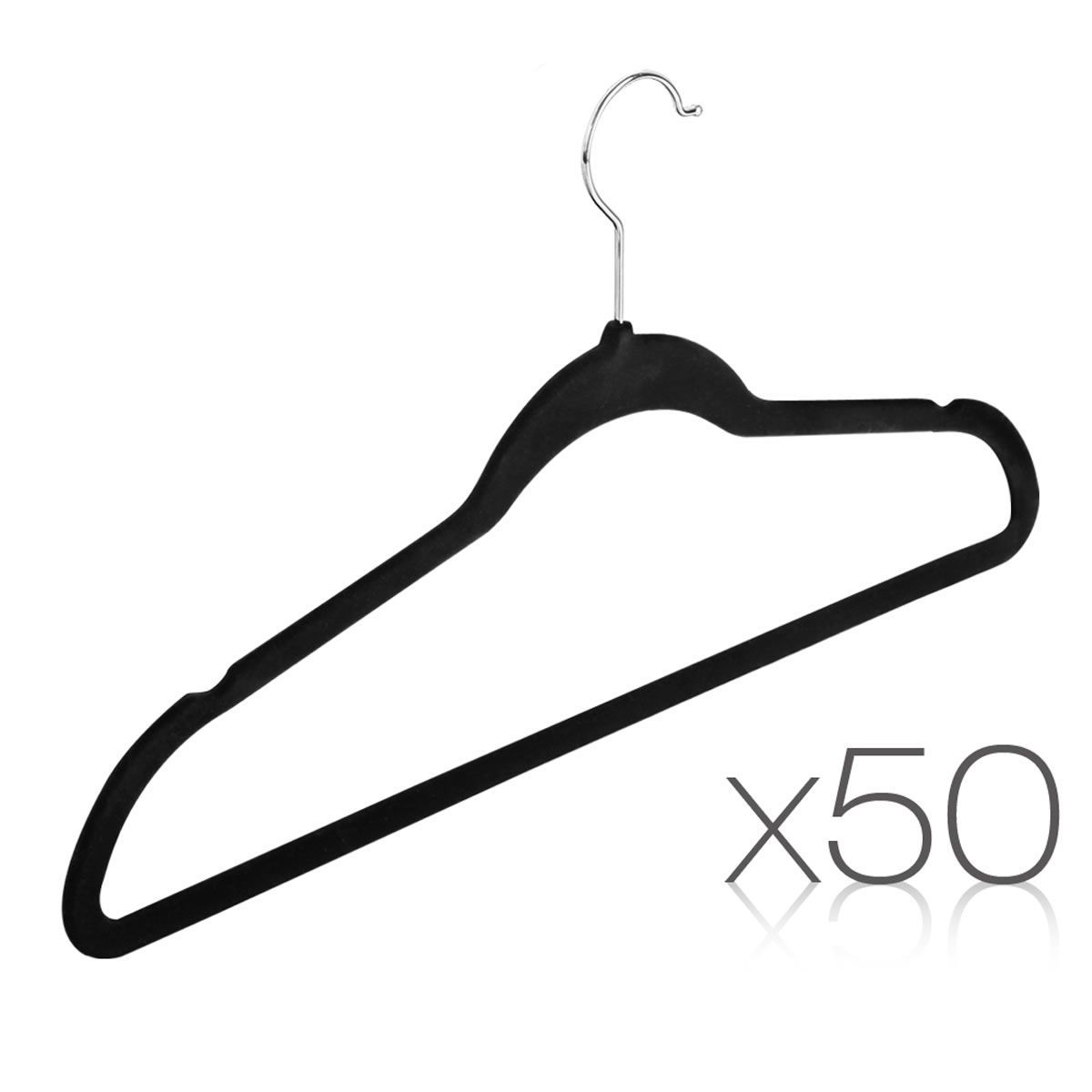 Set of 50 Velvet Coat Hangers