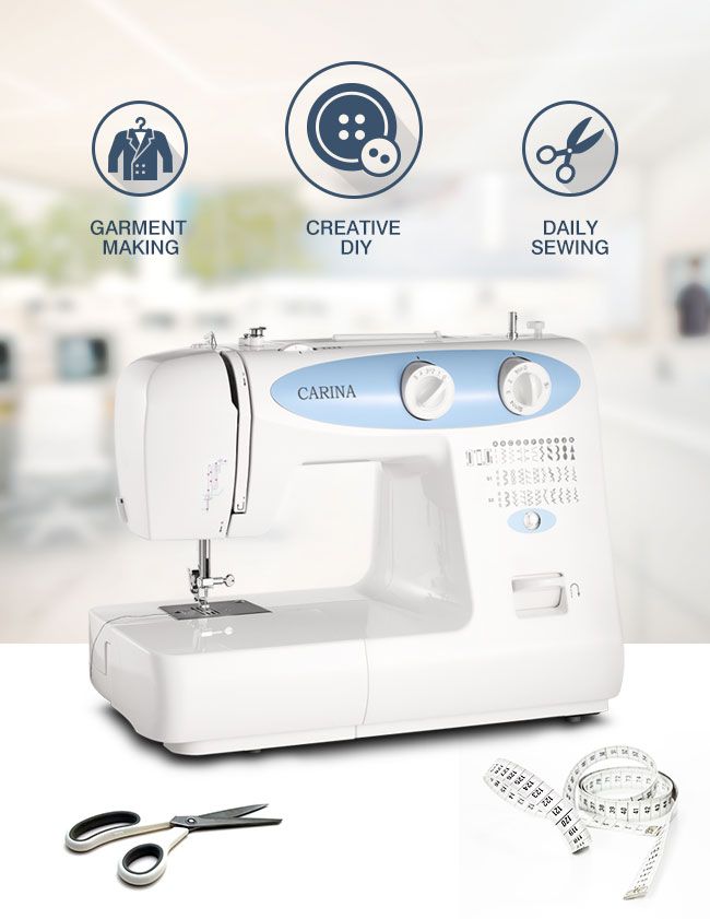 CARINA 32Pattern Mini Sewing MachineBlue Crazy Sales CARINA 32Pattern Mini Sewing MachineBlue Crazy Sales