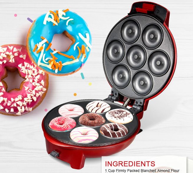 Maxkon Snack Maker with Four Detachable Plates Red Crazy Sales