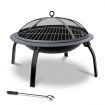 Fire Pit BBQ Charcoal Grill Smoker Portable Outdoor Camping Garden Pits 30"