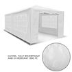 3x6m White Walled Waterproof Outdoor Gazebo