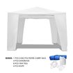 3x3m White Walled Waterproof Outdoor Gazebo