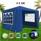 3x3m Blue Walled Waterproof Outdoor Gazebo