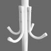 12 Hook Tree Style Coat Hat Bag Clothes Rack-White