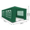 3x6m Green Walled Waterproof Outdoor Gazebo