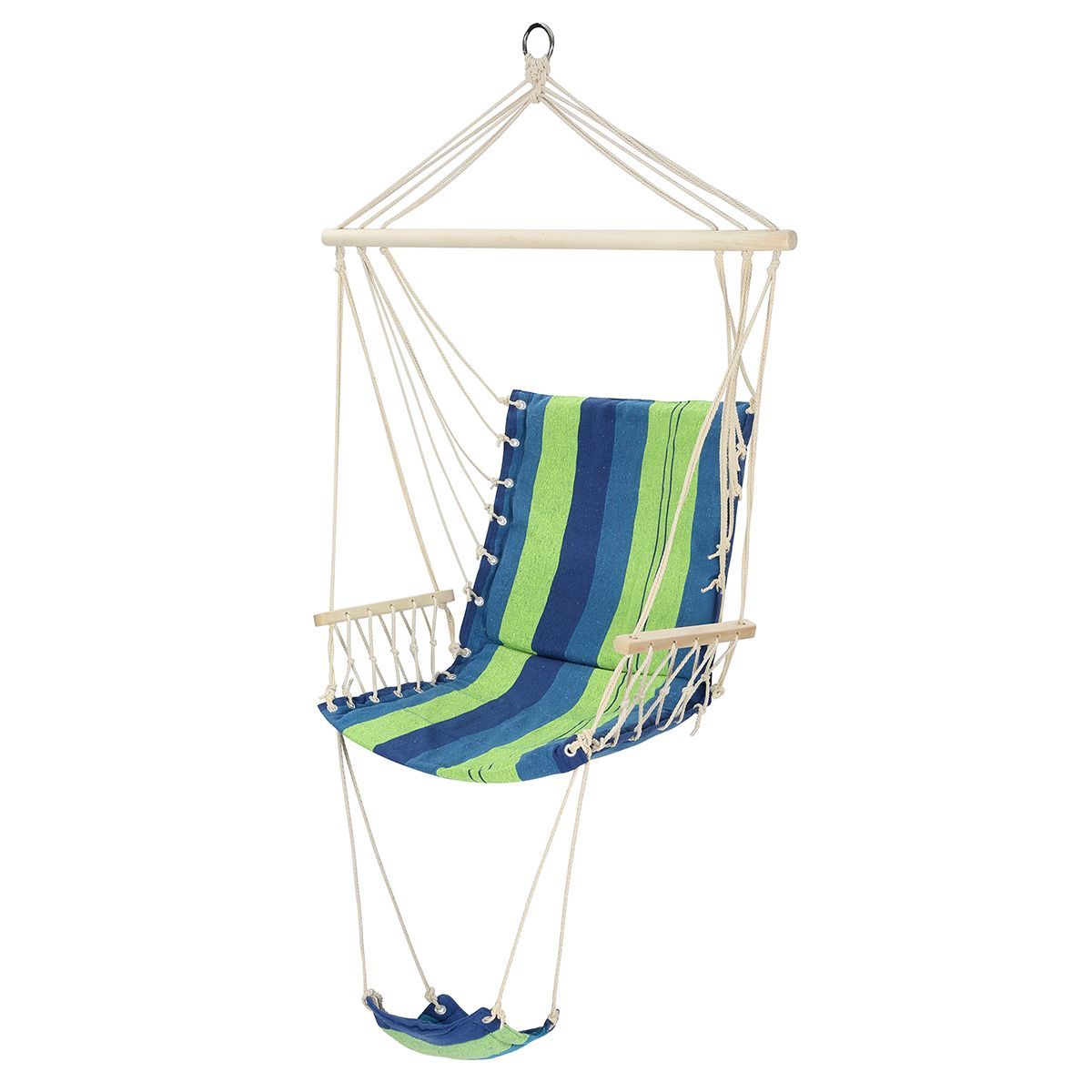 Swinging Hanging Hammock Chair with Footrest Crazy Sales