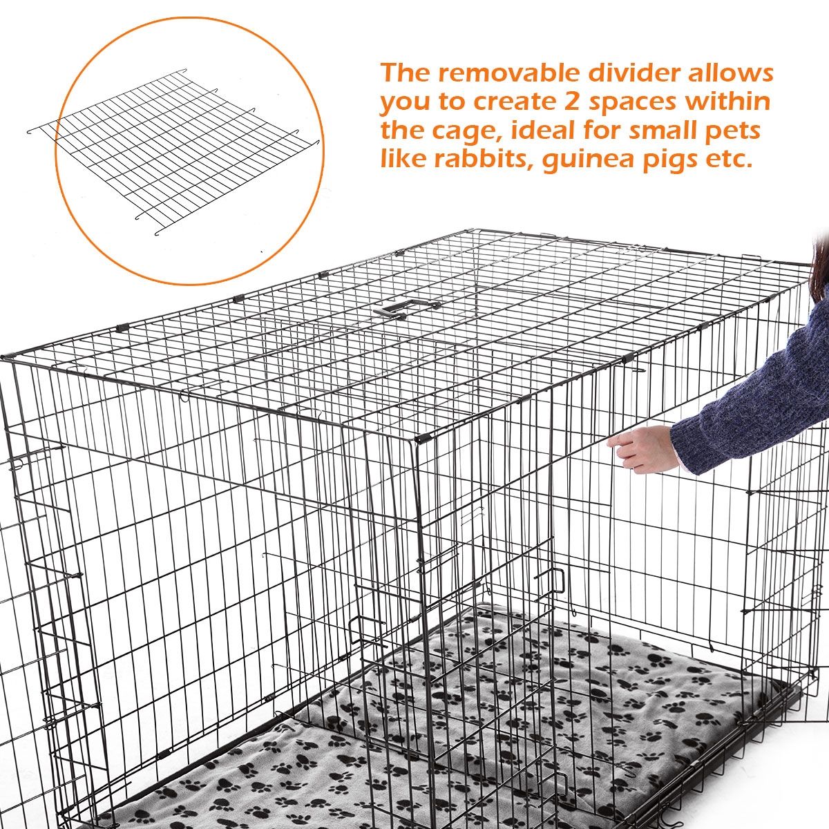 Extra Large 48" Collapsible Dog Crate Crazy Sales