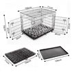 Dog Crate Puppy Cage Cat Crate Kennel Rabbit House with Bed Collapsible XL 42"