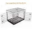 Dog Crate Puppy Cage Cat Crate Kennel Rabbit House with Bed Collapsible XL 42"