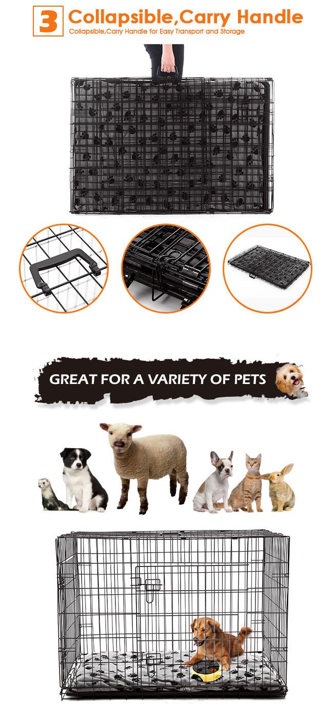 Extra Large 42" Collapsible Dog Crate Crazy Sales