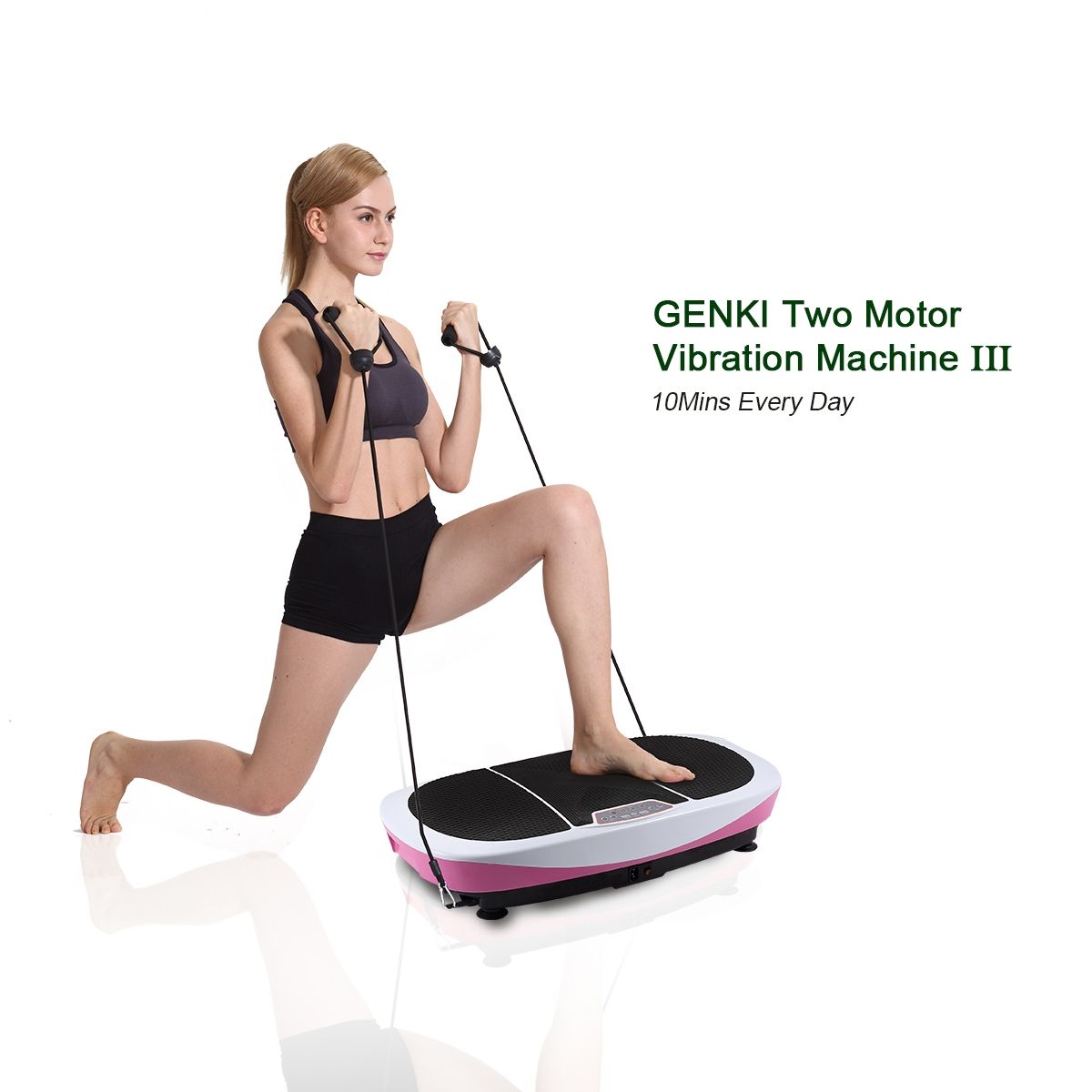 400W Genki 3rd Vibration Machine Whole Body Shaker Platform Crazy Sales