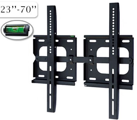 23" - 70" Universal Plasma / LCD TV Monitor Adjustable Tilt Wall Mount Bracket - Black