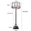 Rust Resistant Basketball Hoop System with Adjustable Height 