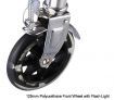 Powerwing Drifting Caster 3 Wheels Aluminium Swing Scooter - 2nd Gen with Lights & Foldable Handle - Silver