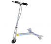 Powerwing Drifting Caster 3 Wheels Aluminium Swing Scooter - 2nd Gen with Lights & Foldable Handle - Silver
