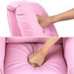 Keezi Kids Recliner Chair Pink PU Leather Sofa Lounge Couch Children Armchair