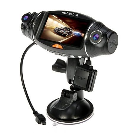 HD 2.7" Car DVR Dual Camera Vehical Recorder Dash Cam Night Vision G-sensor GPS
