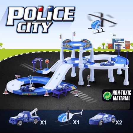 police car garage toy