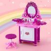 Kids Play Set Make Up Dresser 30 Piece - Pink