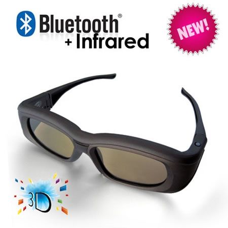 3D Active Glasses with Bluetooth and Infra-Red Technology