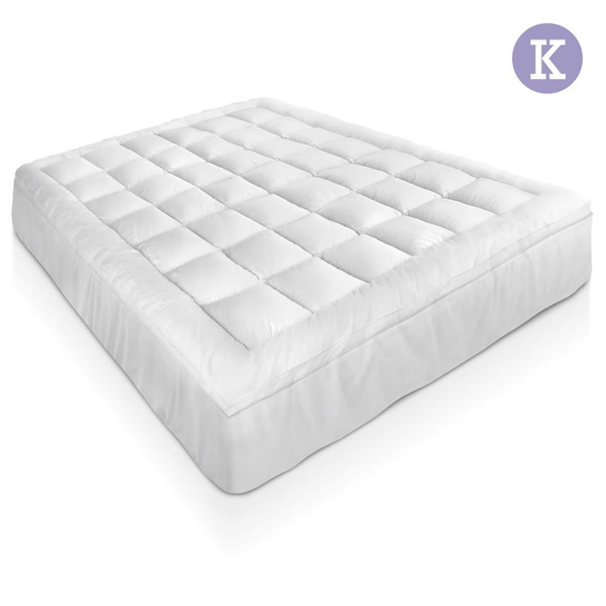 Giselle Bedding Mattress Topper Pillowtop Bamboo King