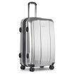 Wanderlite Hard Shell Travel Luggage with TSA Lock - Silver