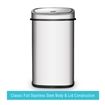 58L Silver Chrome Sensor Operated Touch Less Dust Bin