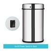 58L Silver Chrome Sensor Operated Touch Less Dust Bin