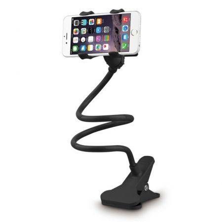 360 Rotating Flexible Cell Phone Holder Car Selfie Mount Bracket Black ...