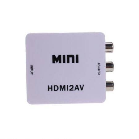 LUD HDMI TO AV HDMI to RCA Video Audio AV CVBS Adapter Converter 1080p HDTV