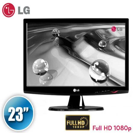 LG W2343T-PF LCD Monitor 23 Inch Widescreen 16:9, 30000:1, 1920 x 1080 ...