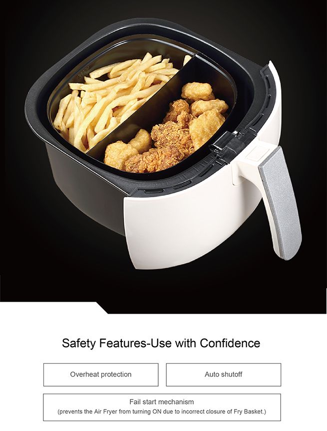 Certified Safe 3.2L Commercial Deep Fryer with Teflon Coated Basket