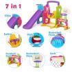 Colorful 7-in-1 Playset with Swing & Slide Toys