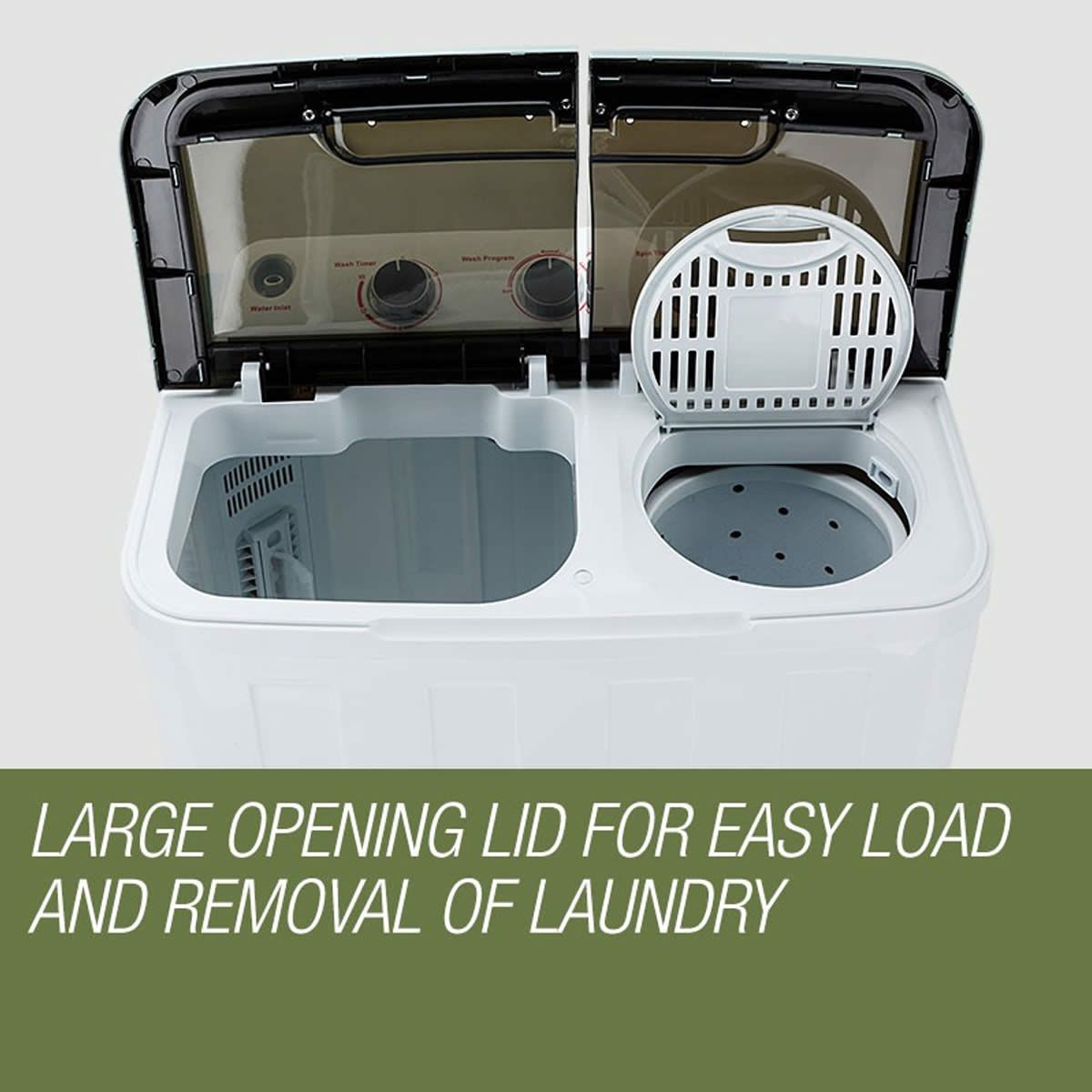 Gecko 5.5kg Twin Tub Portable Washing Machine for Camping Crazy Sales