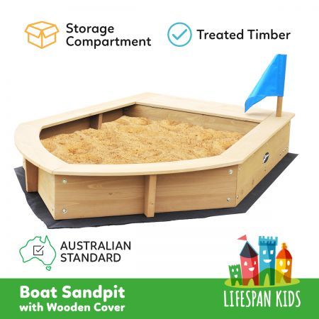 kids boat sandpit