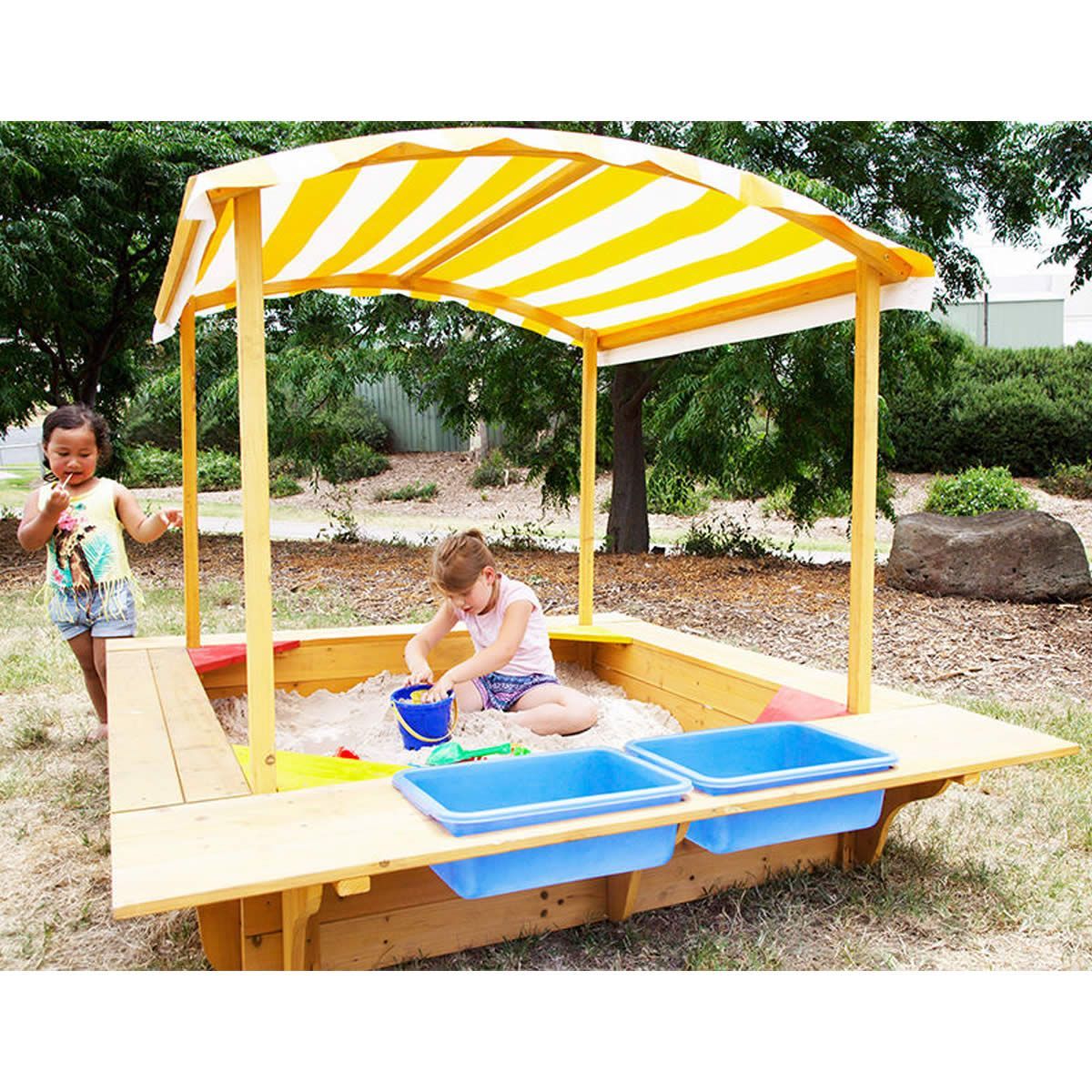 Lifespan Kids Playfort Large Sandpit with Canopy Crazy Sales