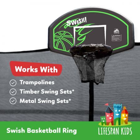 Lifespan Swish Trampoline Basketball Ring And Ball Crazy Sales