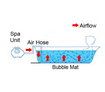 Emoka Portable Jacuzzi Bubble Spa Bath Mat - Enhanced Model with Wireless Remote Control