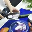 2 In 1 Kitchen Knife & Cutting Board Scissors Stainless Steel Kitchen Food Cutter