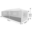 3x9m White Walled Waterproof Outdoor Gazebo