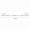 168cm Steel Weight Barbell with Collars