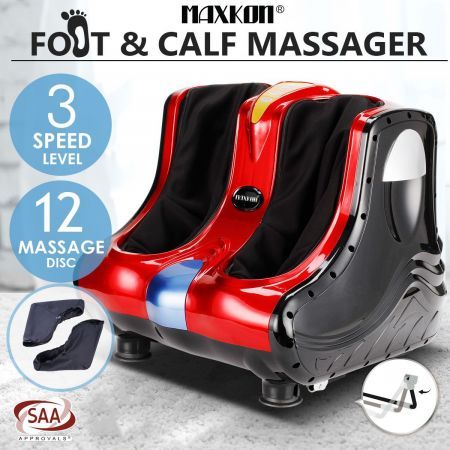 3D Shiatsu Foot Ankle Calf Massager - 4 Motors